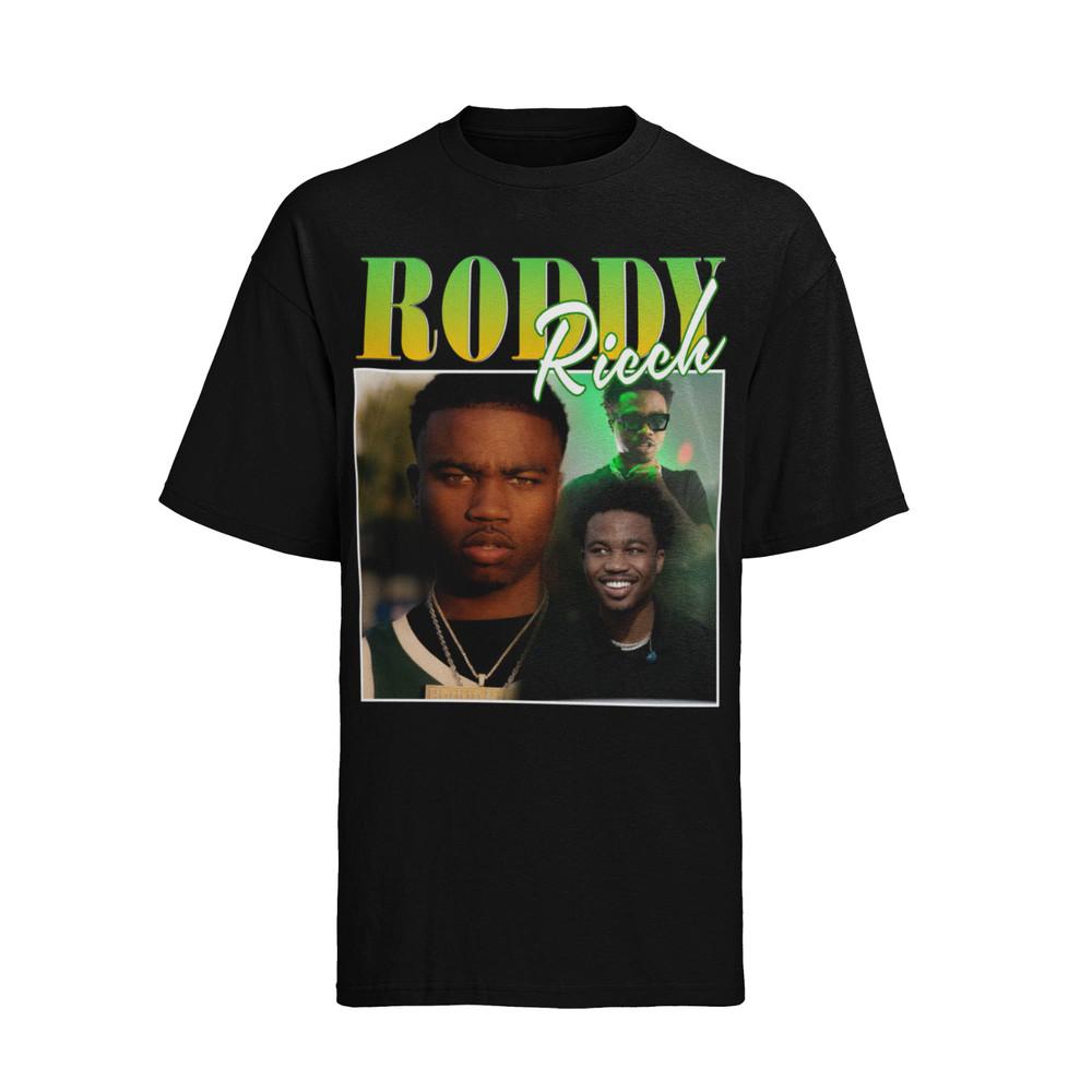 

RODDY RICCH American Rapper Fan Concert Womens Cotton Shirt S-XXXL Oversized 4XL