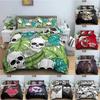Skull Pattern Bedding Set For Bedroom Soft Cozy Duvet Cover Set Luxury Single Twin King Size Quilt Covers Home Textile