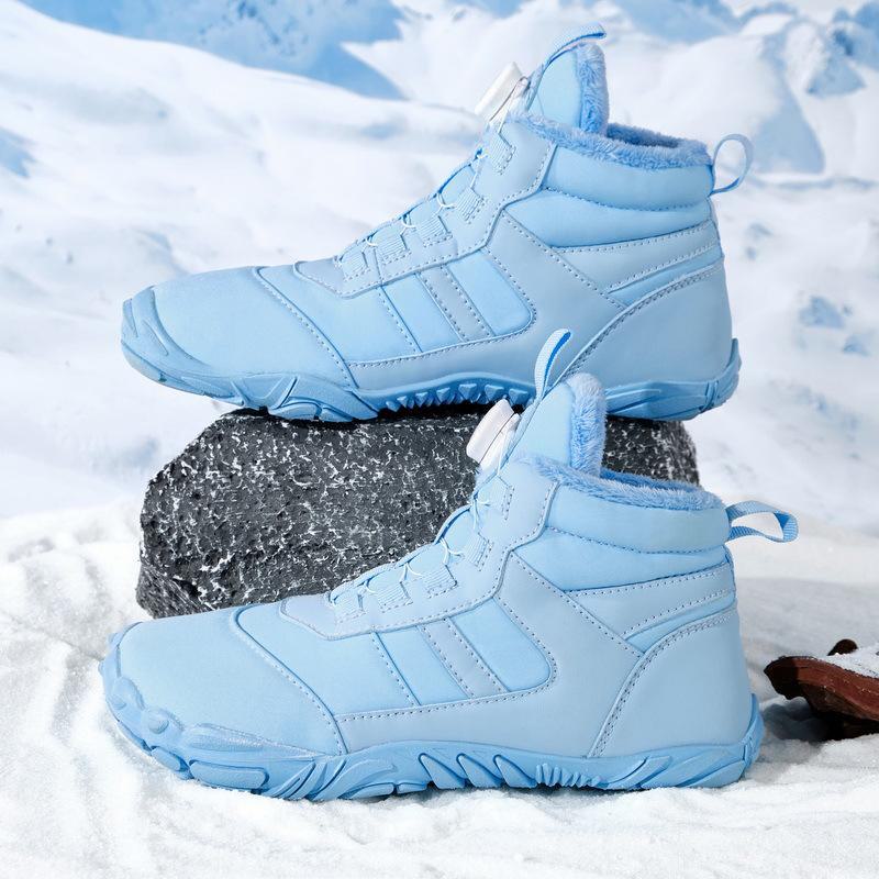 Waterproof Non-Slip Five-Finger Snow Boots with Velvet Lining for Outdoor Hiking