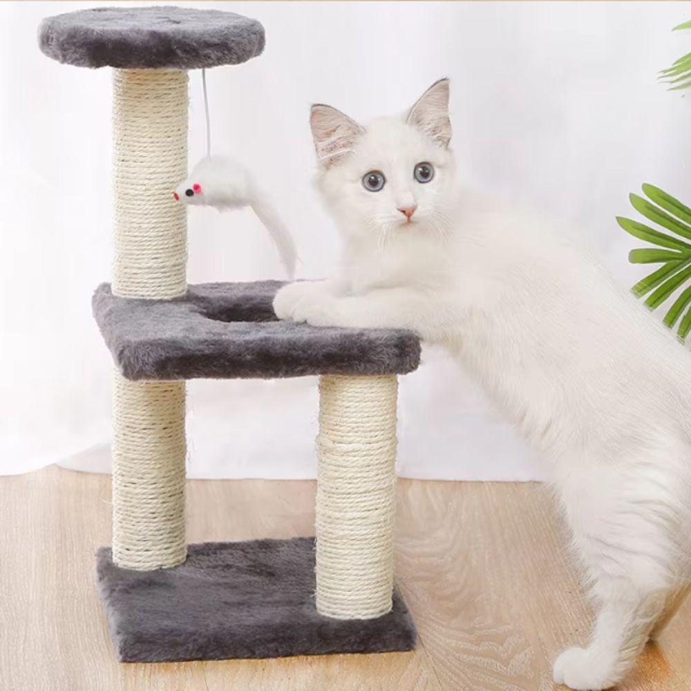 Three Pillars Cats Scratching Post 3-Layers Cat Trees Towers Toy Pet Furniture  Grind Claw