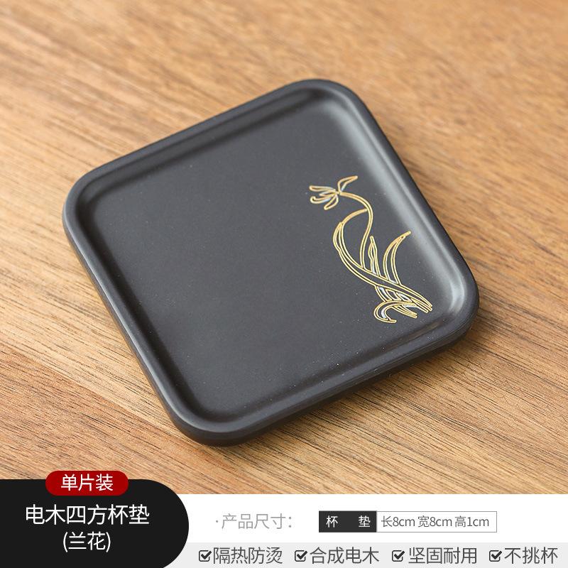 Retro Kung Fu Tea Coaster Chinese Style Heat Insulation Anti-scalding Household Tea Tray Tea Mat Ceremony Accessories 2025 New