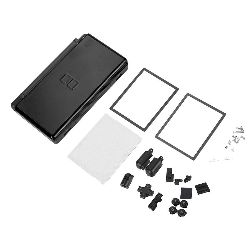 Full Repair Parts For Nintendo DS Lite Replacement Kit Housing Shell Case (Black)