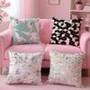 Gold Geometric Marble Pillow Case Plush Fabric Soft Double-Sided Printed Sofa Warm Winter Home Gift Cushion Cover