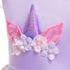 Unicorn Tutu Dress for Girls, Cotton Tutu Skirt, 3-4 Years, 110 Cm, Purple