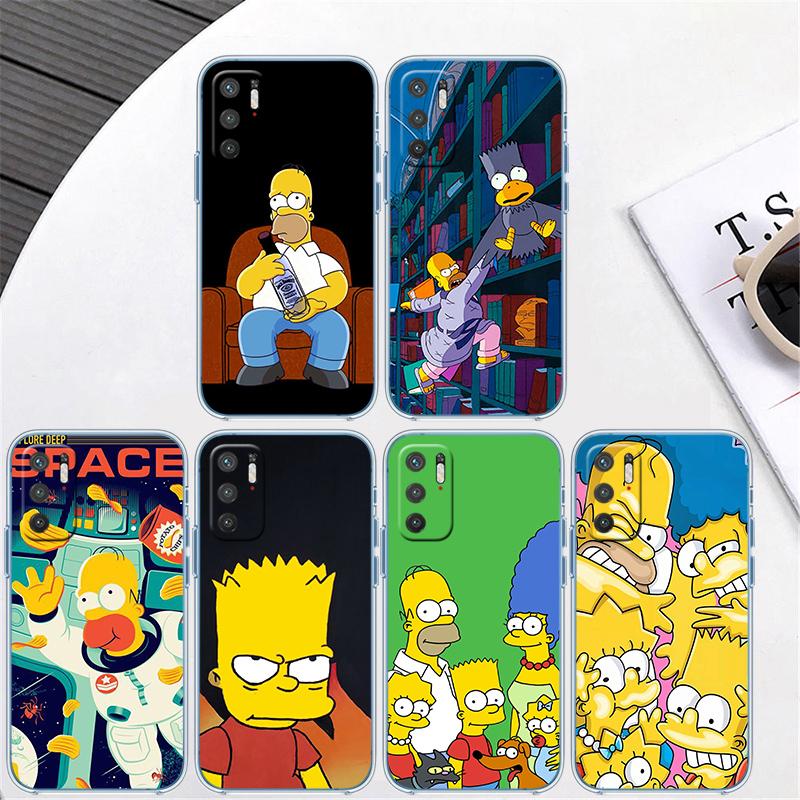 S-Simpsons-Art Transparent Phone Case for Motorola Moto G7 G8 G9 G84 G85 G73 G24 G15 Z2 Play Power Plus