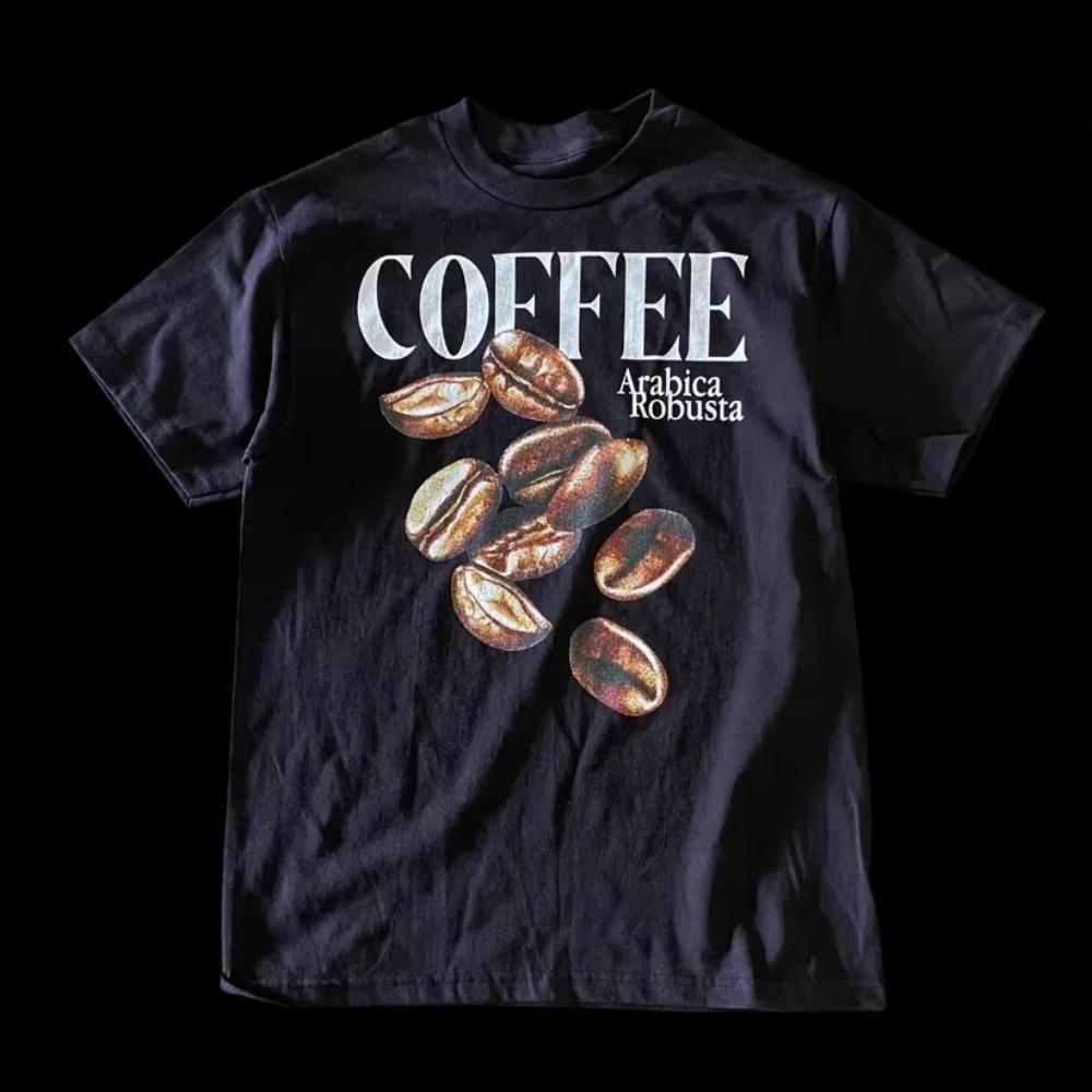 Summer Fashion Heavyweight Retro Mens Women English Letters Printed Round Neck High-quality Casual Fitness Street Cotton T-shirt