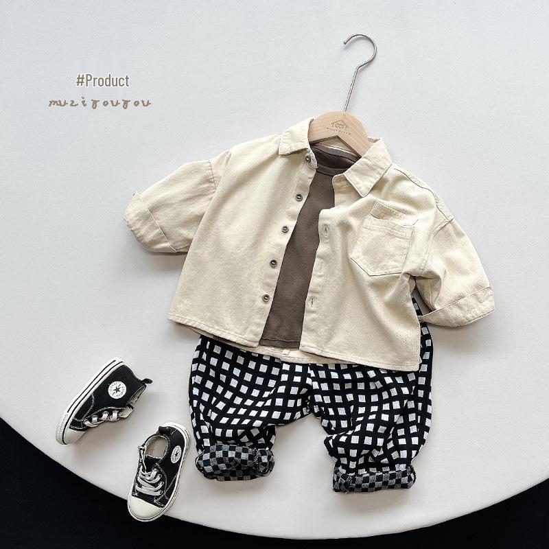 Stil aufmischen: Retro Hemd im koreanischen Stil & Mori Strickjacke für Kinder, Kollektion 2025