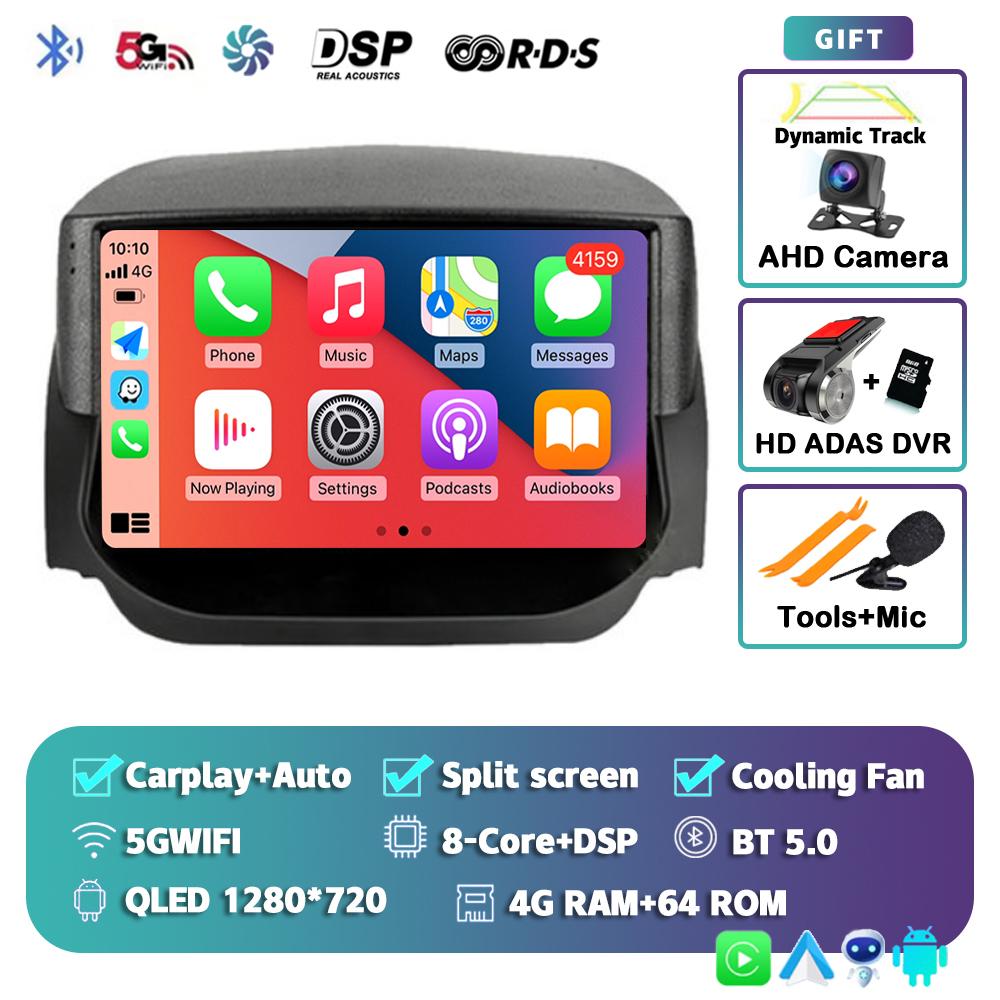 Android 14 Carplay Auto Car Radio For Ford EcoSport Eco Sport 2014 2015 2016 2017 2018 GPS Recorder Multimedia Player 4G+BT DSP