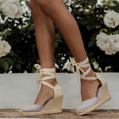 Damen-Espadrille-Sandalen mit Knöchelriemen, bequeme Hausschuhe, Damen-Freizeitschuhe, atmungsaktive Flachs-Hanf-Canvas-Pumps