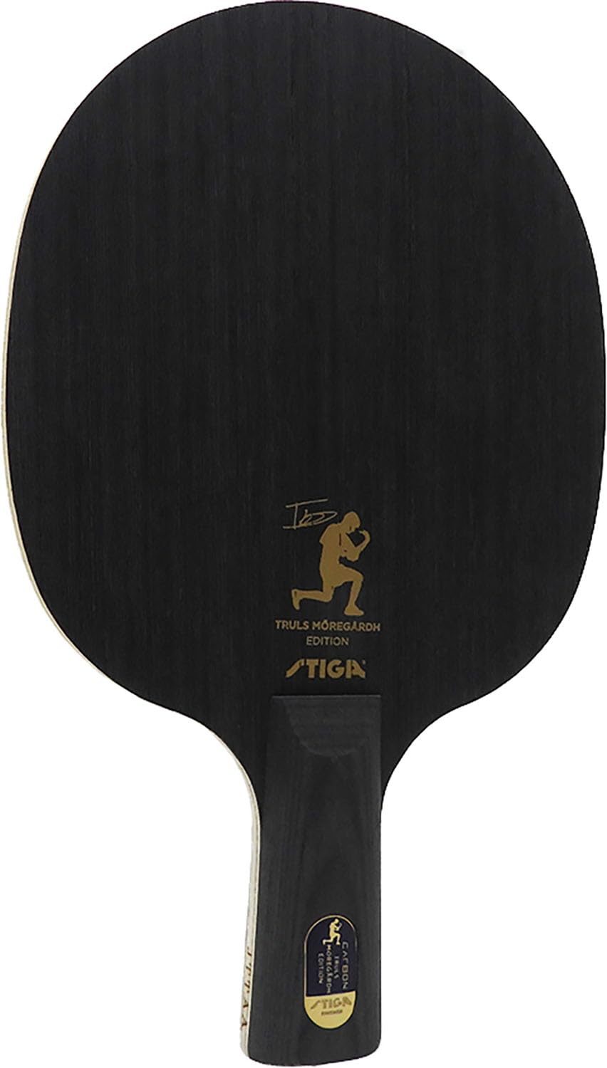 

STIGA Table Tennis Pen Table Tennis Carbon Trulls Edition Racket, J.T.T.A.A. (Japan Association) Approved, (Round Type), PEN, Black, 1602-1901-65 чёрный