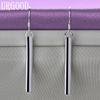 925 Sterling Silver Strip Pendant Earrings Gift Fashion Jewelry