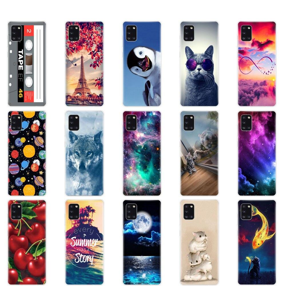 Fall Für Samsung Galaxy A31 Fall Für Samsung A31 EINE 31 SM-A315F 6.4"; Telefon Abdeckung Silikon Weiche TPU Coque Stoßstange Volle Schutzhülle
