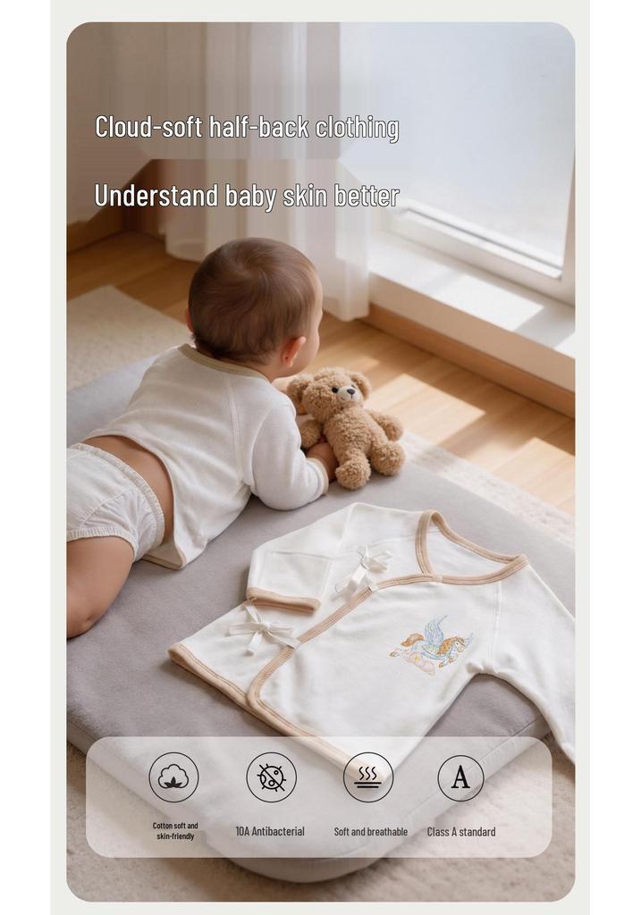 Ganzjahres-Babyoutfit für Neugeborene mit Mütze - Klasse A Bio-Baumwolle Knochenloses Oberteil
