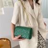 Women's Padded Bag PU Leather Armpit Bag Bag with Diamond Pattern Square Fashion