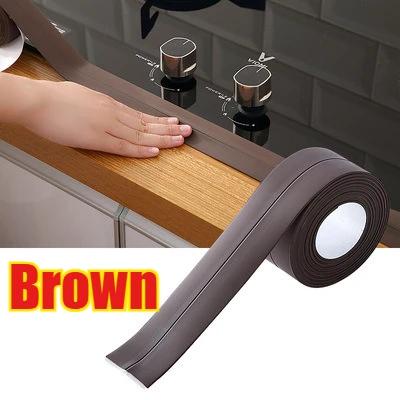 PVC Wasserdichtes Dichtband Badezimmer Toilette Dichtungsbänder Küchenspüle Arbeitsplatte Schimmelbefallschutz Dichtmittel Selbstklebendes Band