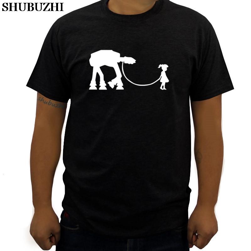 T-shirt Cotton Men Tee-shirt New Fashion Summer Brand Top Tees BANKSY GIRL WALKING ATAT