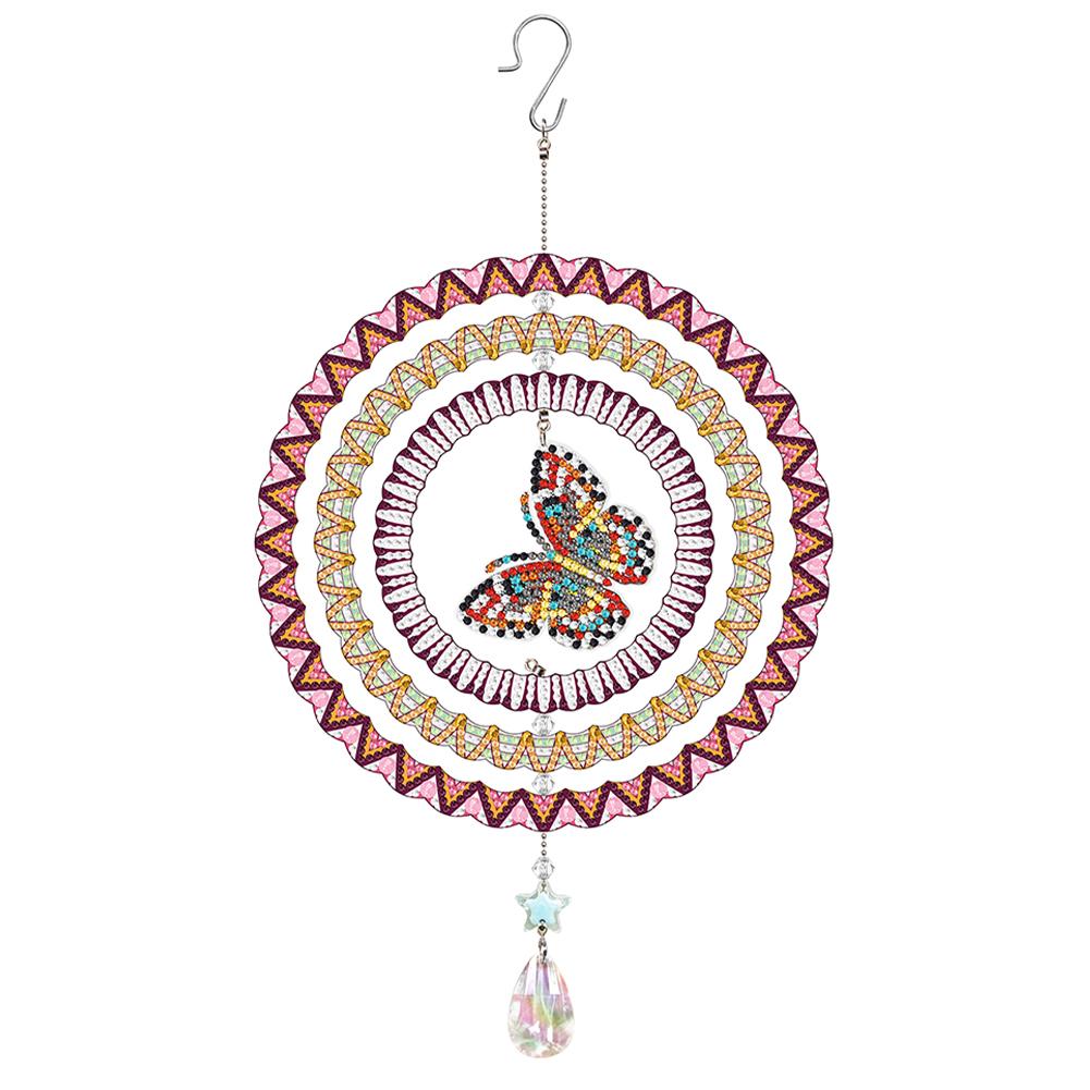 Sonnfänger Diamantmalerei Hängende Dekoration Schmetterling Diamantzeichnung Hängendes Ornament Smiley Schneemänner Weihnachten Heimfenster Dekoration