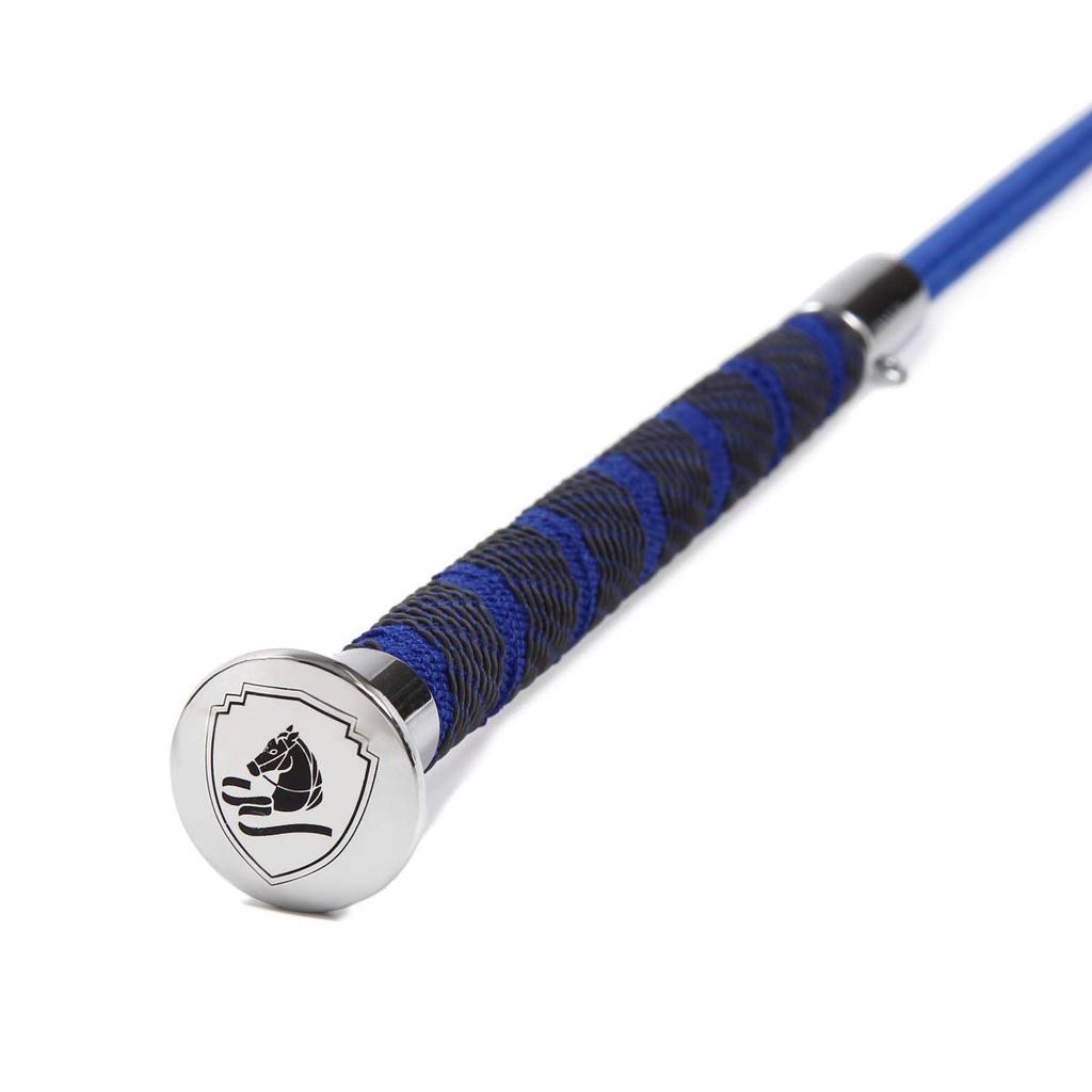 EQULIBERTA Rubber Grip Long Whip Total Length 18cm Blue/Silver 110cm/Grip EQ-WH-1779