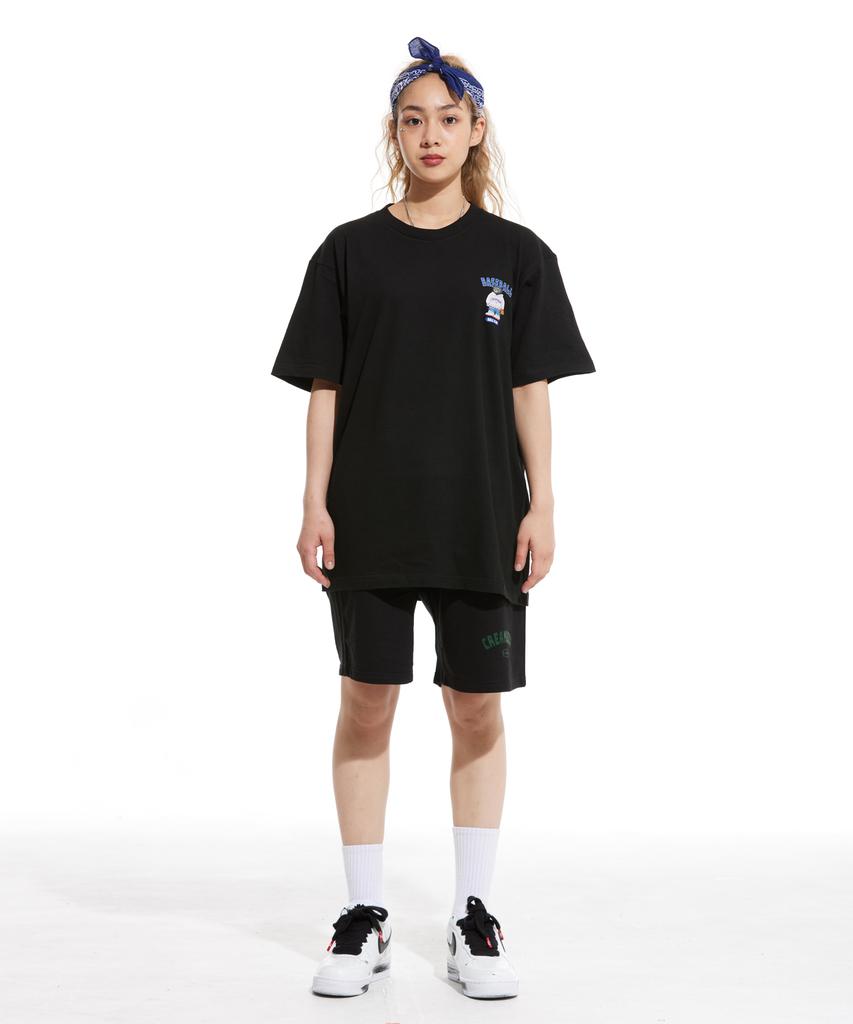 CREAM SODA LAB Small Logo Gray Short Sleeve T-Shirt Set