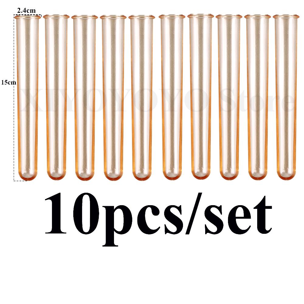 5pcs Plant Incubator for Hydroponic Flower Concrete Cement Plaster Resin Pot Clear Plastic Test Tubes Pot DIY Craft Making Tools