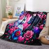 1 Pezzo Coperta in Flanella con Stampa Cartone Animato, Alta Qualità Confortevole per Tutte le Stagioni, Decorazione per la Casa, Calore e Comfort, Perfetta per Regalo di Natale Compleanno