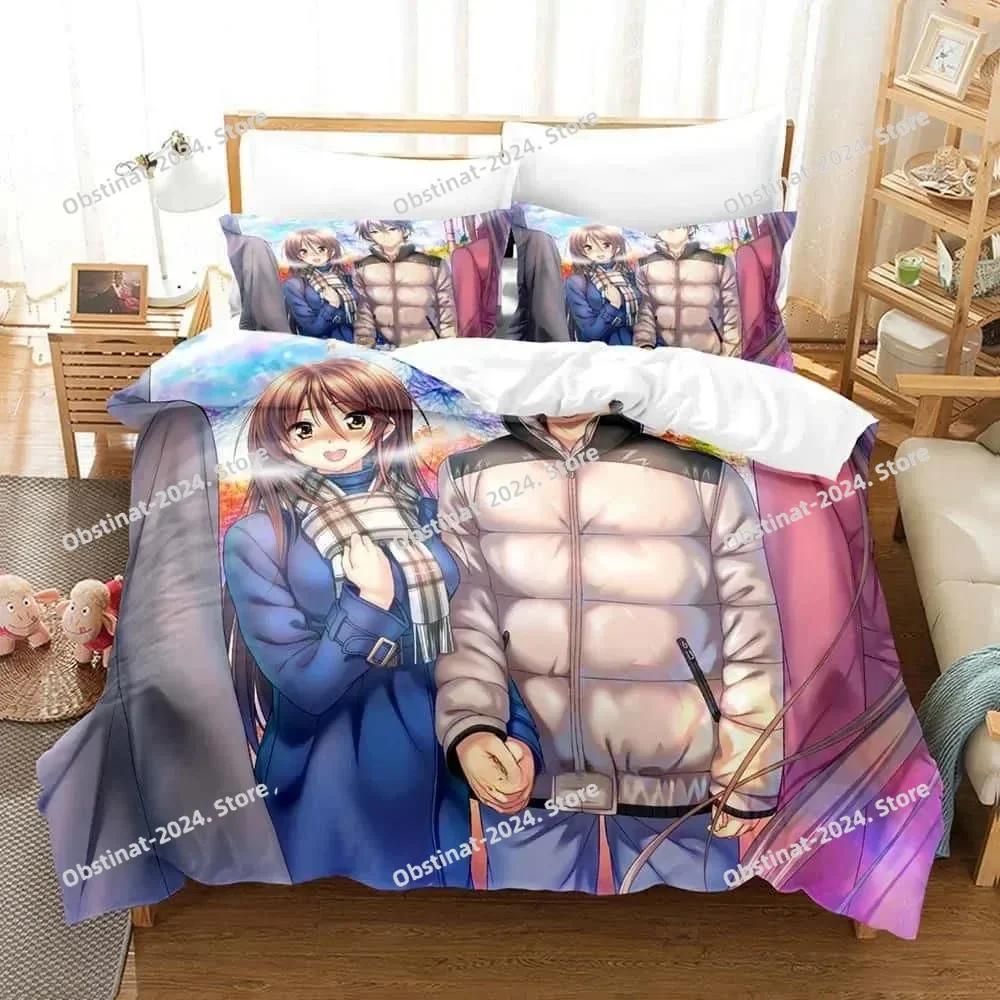 New 3d Print Anime Kawai Young Girls Amakano Beding Set Single Twin Ful Quen King-Sized Dimensionsd Dimensions Bed Linen Set Adult People Kid Bedrom