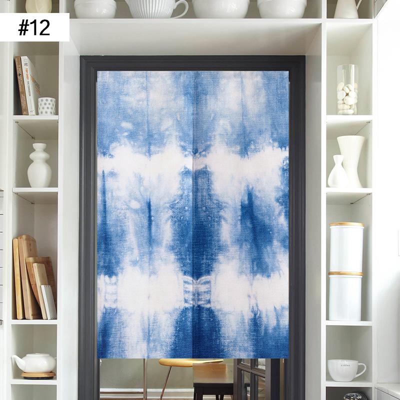 Japanese Door Curtain Screen Cotton Linen Kitchen Doorway Divider Room Partition Bathroom Bedroom Porch Half Curtain Noren