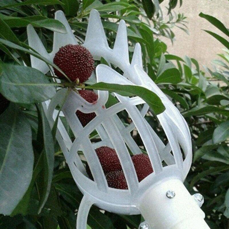 1pc High-altitude Fruit Picker Loquat Bayberry Lightweight Plastic Garden Fruit Picking Tool Harvester Catcher for Hand Peach, Plum, Jujube