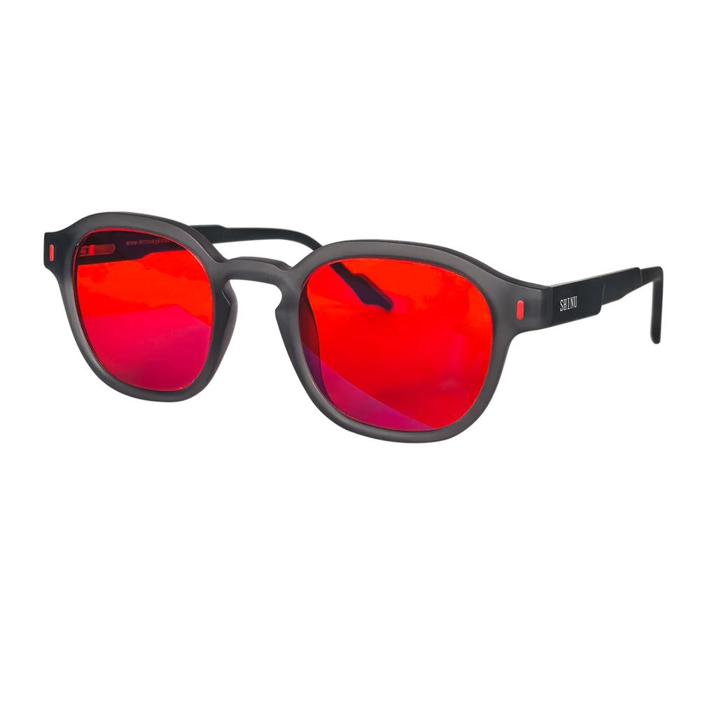 SHINU sleep better red lenses blue light filter glasses for men orange eyepieces gaming glasses Sleep aid glasses man