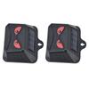 Animal Repellent Device, 2 Red LED Flash Lights, Solar Powered, Waterproof, for Nocturnal Animals, with Automatic Light Sensor for Gardens, Orchards a