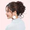 Synthetischer Haarknoten Damen Pferdeschwanz Haarverlängerung Scrunchie Elastisch Dutt Haarteile Scrunchie Wickel