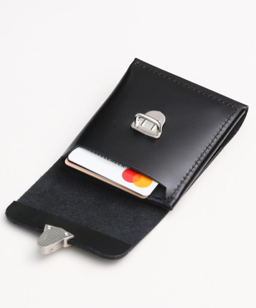 Matt [Claasic] Box Cowhide Buckle Wallet Black