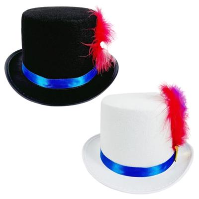 Unabhängigkeitstag Hut Gentleman Partyhut Abendveranstaltungshut Gefilzter Herrenhut für Event und Mottopartys