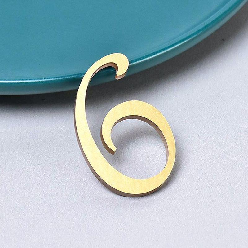 0-9 Acrylic Self Adhesive House Number Sticker Frosted Silver Gold Color Doorplate Home Door Plaque Numbers Sign New