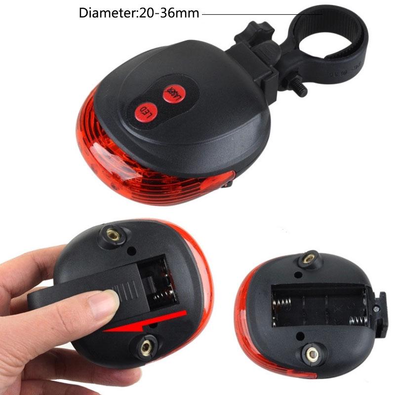 2 Laser+5 LED Heck Fahrrad Fahrrad Rücklicht Beam Sicherheits Warnung Rot Lampe 2 Laser+5 LED Heck Fahrrad Fahrrad Rücklicht Beam Sicherheits Warnung Rot Lampe