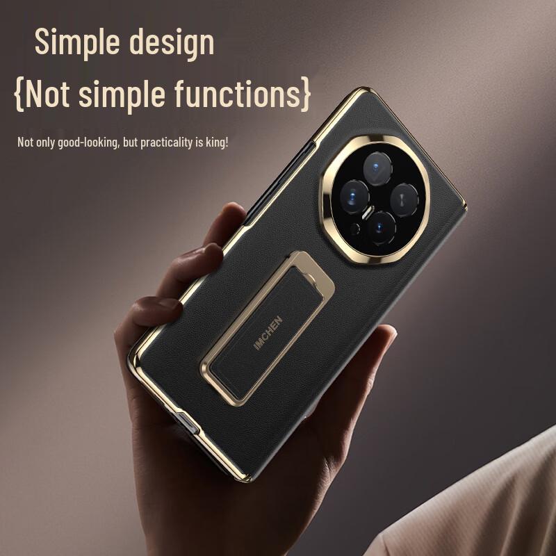 Honor Magic V6 Tech Leather Case with Wristband Stand