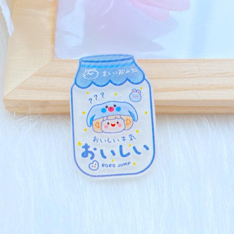 10Pcs New Cute Cartoon Acrylic Lovely Drink Cup Flat Back Cabochons Scrapbooking DIY Jewelry Craft Decoration Accessorie Q55