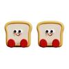 1/2/3Pcs Cartoon Toast Door Knob Stopper Wall Protector Self-Adhesive Silicone Door Stops Shock Absorbing Door Handle Anti-collision Pad Wall Bumper