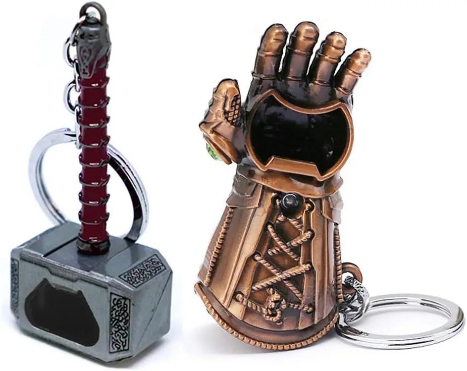 Flaschenöffner Schlüsselanhänger Hammer und Handschuh Flaschenöffner Schlüsselanhänger Geschenke Flaschenöffner für Ehemann Papa Freund Küchenhelfer