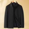 Men's Lapel Jacket for Middle-aged and Elderly Dads, Thin Spring/Autumn Administrative Style