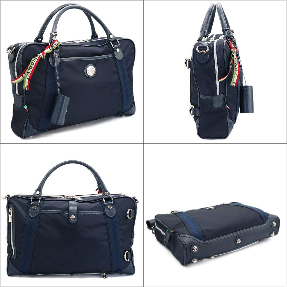 Orobianco Business Shoulder Genuine Leather and Limonta Made In Large Crossbody DENVER PIU Men's 3-Way Bag, Bag, Backpack, Nylon, Italy, Briefcase,