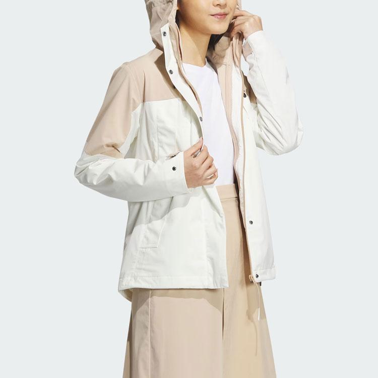 Adidas City Escape 3-In-1 Fleece Hooded Casual Jacket Women Outerwear Han-Jade-White JE8589