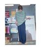 Saendeusaundeu (Unisex) Drape Elastic Waist Pants Navy