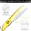 6.0" Napson 440C Hairdressing Scissors Set: Straight, Serrated, Thinning for Salon Use