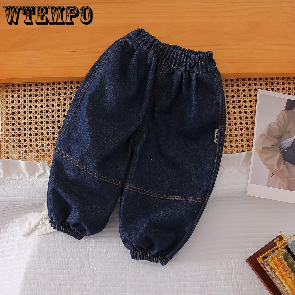 Girls' Jeans Spring Lantern Pants Fashionable Boys' Leg Binding Pants Children's Pants