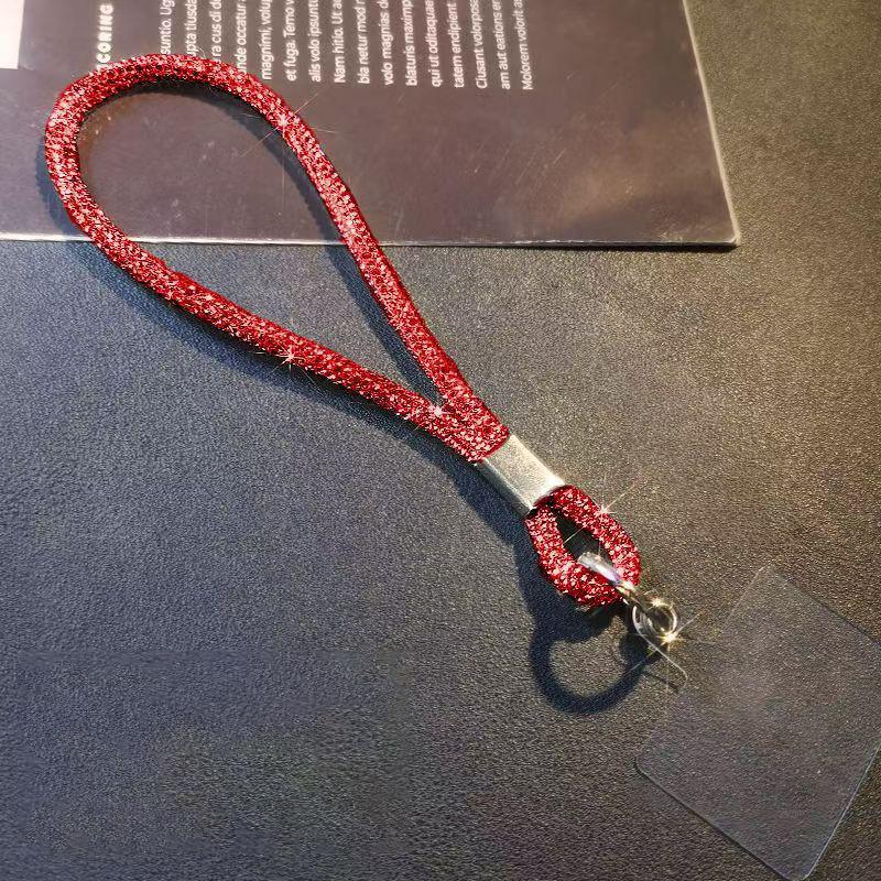 Luxury Mobile Phone  Wrist Straps Glitter  Phone Lanyard Keychain Hanging Anti-Lost Rope