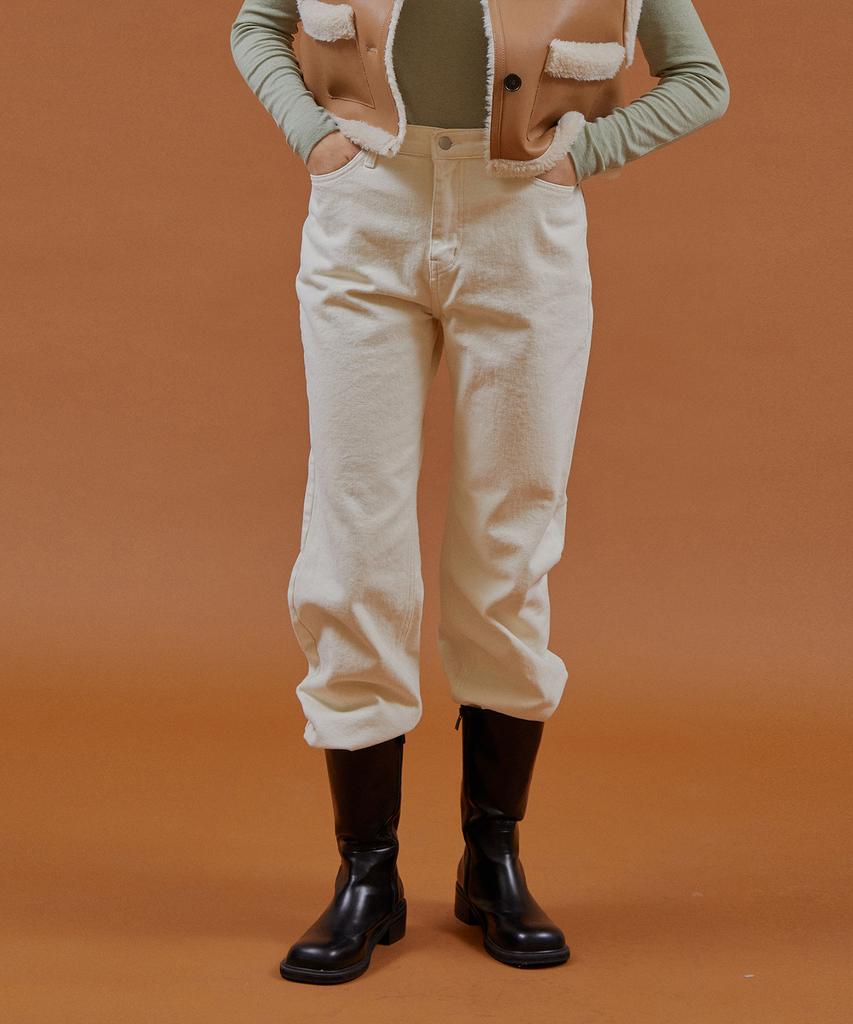 PINBLACK Soft Peach Pants Ivory