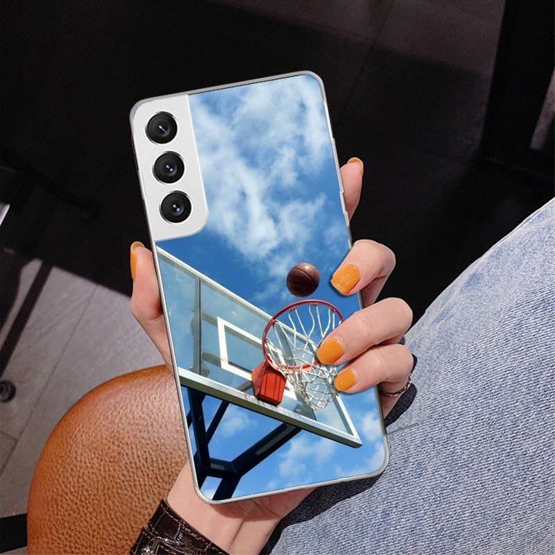 Basketball Basket Play Phone Case For Samsung Galaxy S24 S25 Edge S26 Ultra S23 S22 S21 Plus S20 FE + Personalized Print Cover G