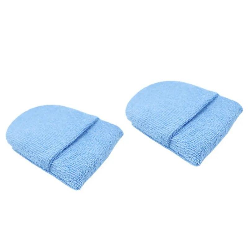 

2 шт./6 шт. мягкая микрофибра, автомобильный аппликатор для воска, рукавицы, полировальная губка, воск, пенопласт, аппликатор для чистки автомобиля, автодетейлинг blue 2pcs