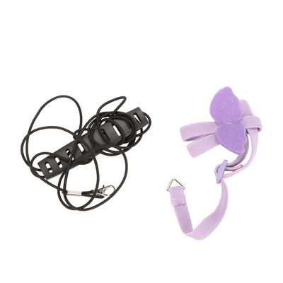 Bird Harness Leash Cute Angel Wings Bird Flying Harness Traction Rope for Outdoor Training Purple